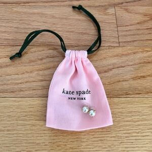 NEW! EASTER GIFT ✨ KATE SPADE Rise and Shine Stud Earrings Diamond Pearl
